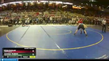 1A 132 lbs Champ. Round 1 - Dominic Rubino, The Master`s Academy (Oviedo) vs Ryan Duguay, Jensen Beach