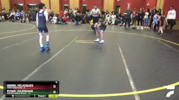 65 lbs Round 1 (6 Team) - Adriel Velazquez, Tribe Wrestling vs Ryder Uhlenhake, Untouchables Black