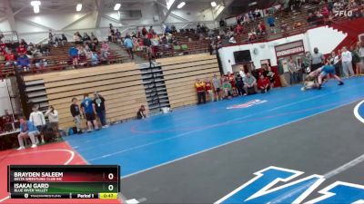 120 lbs Champ. Round 2 - Isakai Gard, Blue River Valley vs Brayden Saleem, Delta Wrestling Club Inc