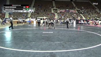6A 138 lbs Cons. Round 4 - Isaiah Bowman, Stanhope Elmore vs Braylon Hill, Mcadory