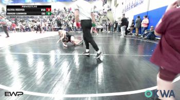 74-75 lbs Rr Rnd 1 - Olivia Reeves, Wyandotte Youth Wrestling vs Kenzie Lemings, Eufaula Ironheads Wrestling Club