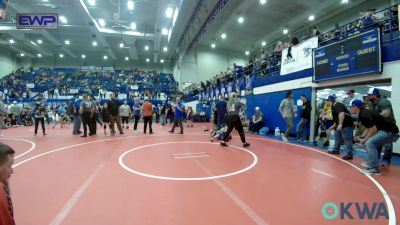 66 lbs 3rd Place - Sawyer McDaniel, Newcastle Youth Wrestling vs Conley Robinson, Pawnee Peewee Wrestling