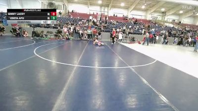 62+ Semifinal - Eseta Afu, Team Pride Academy vs Ginny Lacey, Jayhawk Wrestling