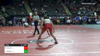 141 lbs Consolation - Nathan Swartz, Northern Illinois vs Logan Brown, Army West Point