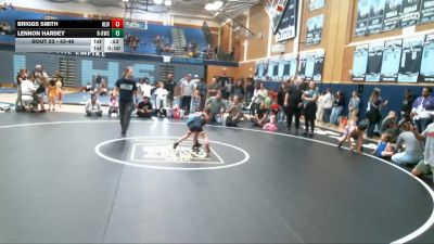 43-46 lbs Round 3 - Briggs Smith, Hook Em W.C vs Lennon Hardey, RWC - Roy Wrestling Club