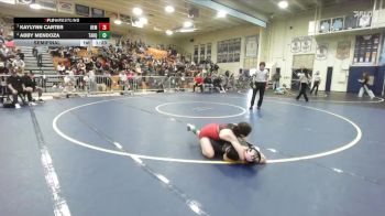 115 lbs Semifinal - Abby Mendoza, Tahquitz vs Kaylynn Carter, Hemet