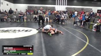 112 lbs Quarterfinals (8 Team) - Ross Davis, Gotcha National vs Brody Weimer, Legacy Blue