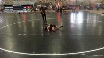 55 lbs Cons. Round 1 - Aj Allison, Sumner County Wrestling Club vs Isaac Cox, Williamson Co Wrestling Club
