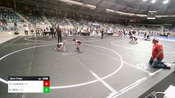 52 lbs Semifinal - Dean Lovelace, Caney Valley Wrestling vs Beckett Mills, Team Tulsa Wrestling Club