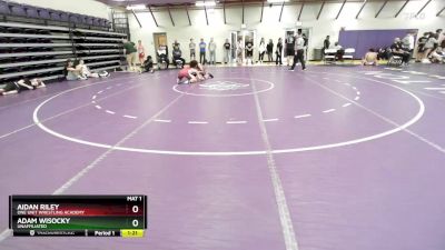 150 lbs Cons. Round 3 - Aidan Riley, One Unit Wrestling Academy vs Adam Wisocky, Unaffiliated