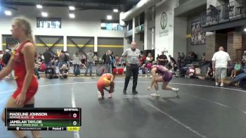 130 lbs Semis (4 Team) - Madeline Johnson, Missouri Black vs Jamelah Taylor, Nebraska Vipers Gold