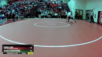 138 lbs 5th Place Match - Hwan Jung, Western Reserve Academy vs Blake Eckelbarger, St Francis De Sales (Columbus)
