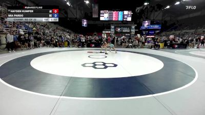 95 lbs Champ. Rd Of 32 - Hayden Kumfer, AK vs Mia Pardo, NC