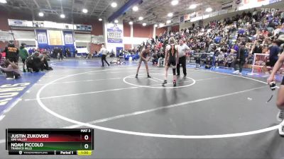 113 lbs Cons. Round 1 - Noah Piccolo, Trabuco Hills vs Justin Zukovski, Simi Valley