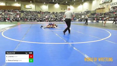 160 lbs Round Of 32 - Adrian Juarez, Scotsmen vs Jacob Beauchamp, Salem Elite Mat Club