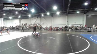 49 lbs Rr Rnd 2 - Loki Camarena, SoCal Hammers vs Cru Mantanona, Mantanona TC