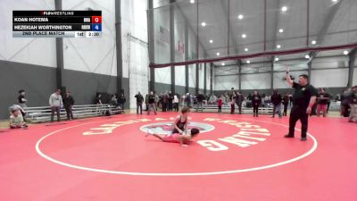 Junior GR - 113-120 2nd Place Match - Koan Hotema, Hawaii Wrestling Academy vs Hezekiah Worthington, Newberg High School Wrestling