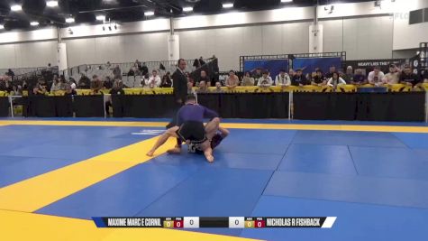 Nicholas R Fishback vs Maxime Marc E Cornil 2024 World IBJJF Jiu-Jitsu No-Gi Championship