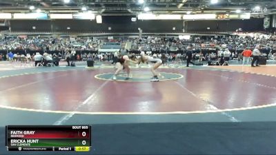 100 lbs Cons. Round 4 - Ericka Hunt, San Clemente vs Faith Gray, Redmond