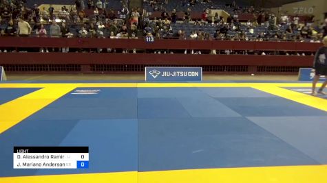 Diego Alessandro Ramirez vs Jonathan Mariano Anderson 2024 Pan IBJJF Jiu-Jitsu No-Gi Championship