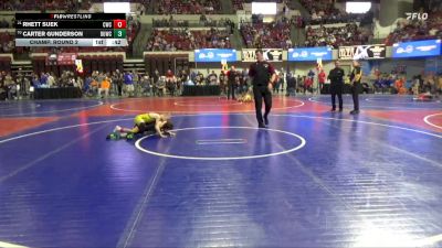 62 lbs Champ. Round 2 - Rhett Suek, Casper Wrestling Club vs Carter Gunderson, Belt Little Guy