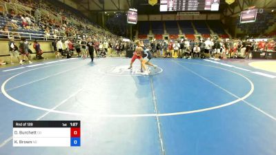 144 lbs Rnd Of 128 - David A. Burchett, CO vs Kash Brown, ND