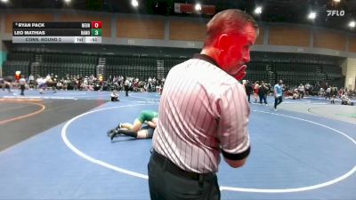 285 lbs Cons. Round 2 - Ryan Pack, Nevada Union vs Leo Mathias, Battle Mountain