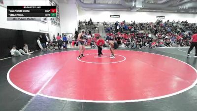 215 lbs 5th Place Match - Juan Vigil, Skyview vs Jackson Berg, Chaparral