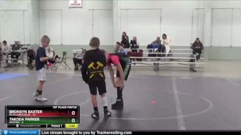 72 lbs Finals (2 Team) - Bronsyn Baxter, PA Alliance Blue vs Takoda Parker, Nauman