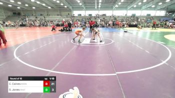 105 lbs Round Of 16 - CJ Caines, Mat Assassins Black vs Samual Jones, Team Shutt