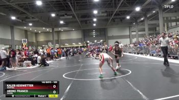 105 lbs Quarterfinal - Heero Franco, Salina vs Kaleb Keiswetter, Norton