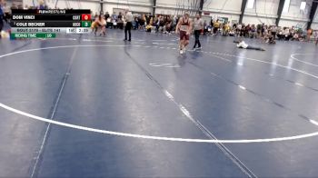 Elite 141 lbs Cons. Round 6 - Cole Becker, Augsburg College vs Dom Vinci, Cortland State