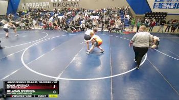 160 lbs Champ. Round 1 - Helaman Speredon, Northside Wrestling Club vs Royal Apodaca, Roy Wrestling Club