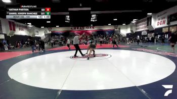 144 lbs Champ. Round 2 - Nathan Partida, Northview vs Daniel Joseph Sanchez, Santa Fe