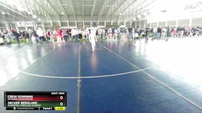 71 lbs Cons. Round 4 - Decker Berglund, Sanderson Wrestling Academy vs Crew Downing, Wyoming Underground