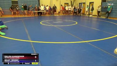 187 lbs Round 2 - Dallen Kanngiesser, Wichita Training Center vs Brady Mendez, Cougar Wrestling Club