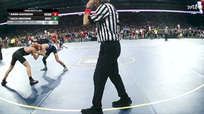 D2-126 lbs Cons. Round 1 - Zach Dekorne, Sparta HS vs Aiden Davidson, Port Huron HS