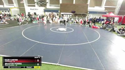 74 lbs Round 3 (4 Team) - Kaze Carter, Utah Black vs Braxton Morris, Team Wyoming