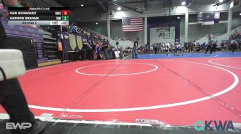 80 lbs Rr Rnd 3 - Brycen Grippando, HURRICANE WRESTLING ACADEMY vs Lincoln Smalley, Stroud Youth Wrestling Club