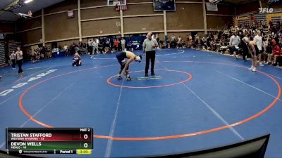 149 lbs Quarterfinal - Devon Wells, Menlo vs Tristan Stafford, Western Wyoming