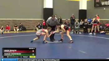 110 lbs Round 4 (12 Team) - Angie Bianchi, Badger Girls vs Mariah Kinzenbaw, Missouri Blue