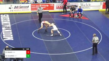 124 lbs Semifinal - Braedon Welsh, Trinity vs Nick Kunstek, Pottsville