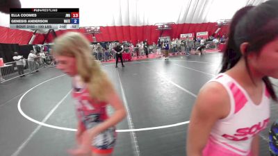 105 lbs 1st Place Match - Jewel Vardsveen, Jackrabbit Wrestling Academy vs Sophia Herzog, Legacy Wrestling Academy