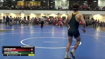 141 Freshman/Soph Cons. Round 3 - Justin Miller, Siena Heights vs Julian Martinez, Jamestown Community College