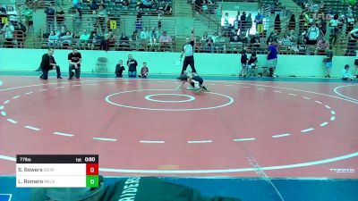 77 lbs Consolation - Skyler Bowers, Georgia vs Luke Romero, Walnut Grove Wrestling Club