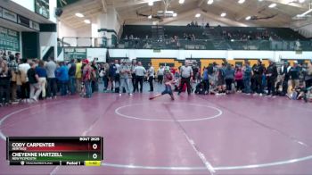 85 lbs 5th Place Match - Cody Carpenter, Heritage vs Cheyenne Hartzell, New Plymouth