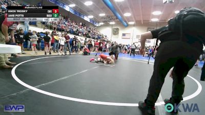 76 lbs Rr Rnd 2 - Knox Trosky, Claremore Wrestling Club vs Jake Potts, Wagoner Takedown Club