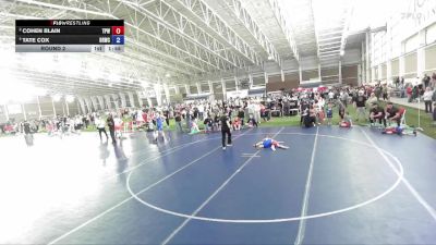 49-52 lbs Round 2 - Cohen Blain, Team Prestige Wrestling vs Tate Cox, Bear River Wrestling Club