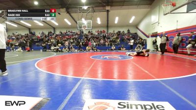 126 lbs Consolation - Braelynn Hall, Broken Arrow Girls vs Sage Hix, Broken Arrow Girls