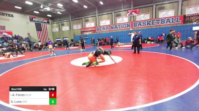 162 lbs Consi Of 16 #2 - Adam Flores, Selma vs Gabriel Luna, Porterville